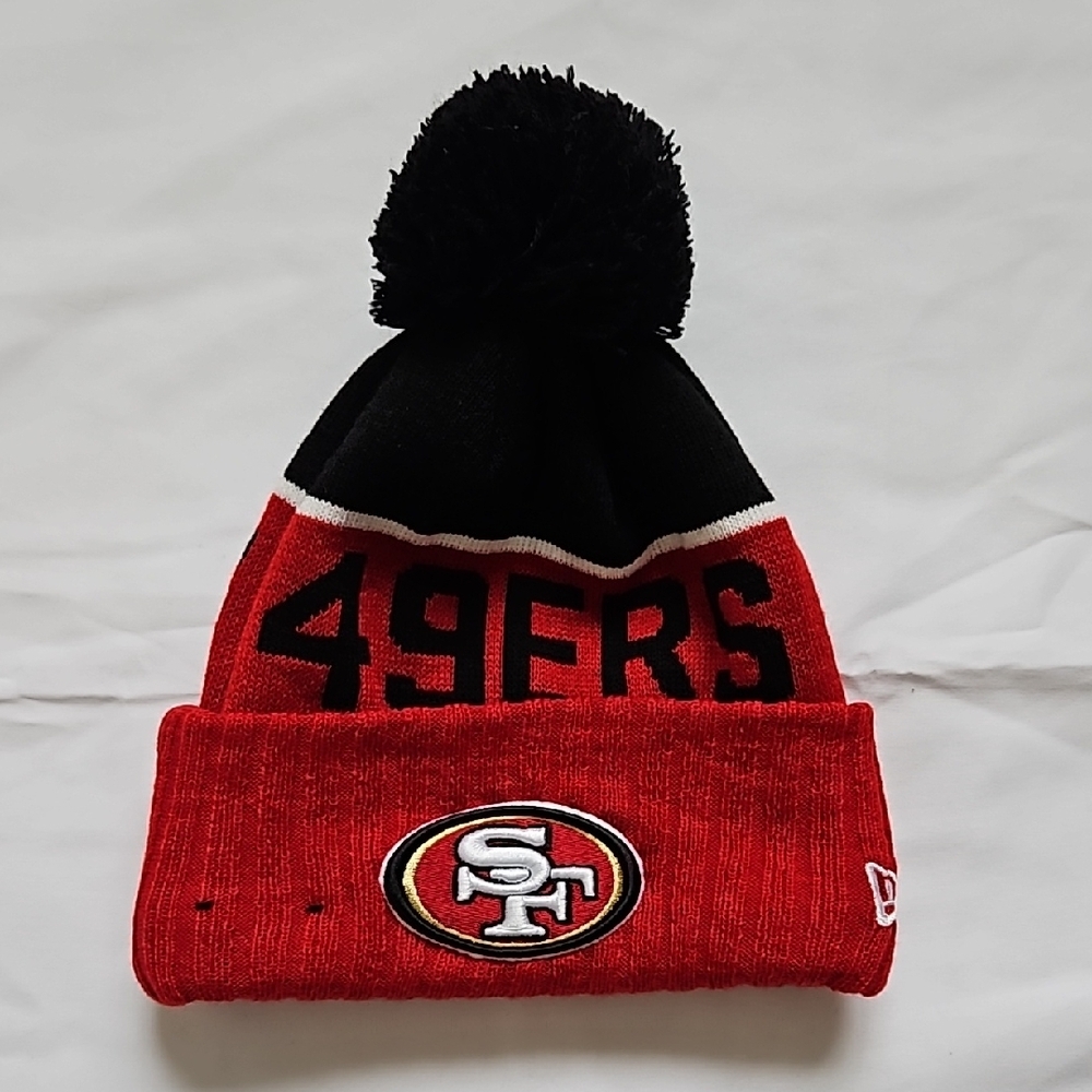 New Era Kids Red and Black 49ers Beanie